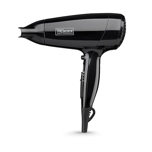 TRESemme Fast Dry 2000W Hair Dryer, Super Compact & Lightweight, Quick Drying, 3 Heat & 2 Speed Settings Plus Cool Shot, Black, 9142TU - Fast Hair Dryer